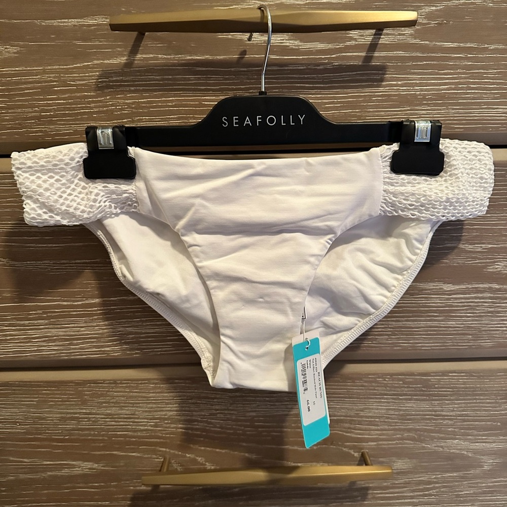 Seafolly white bikini bottoms